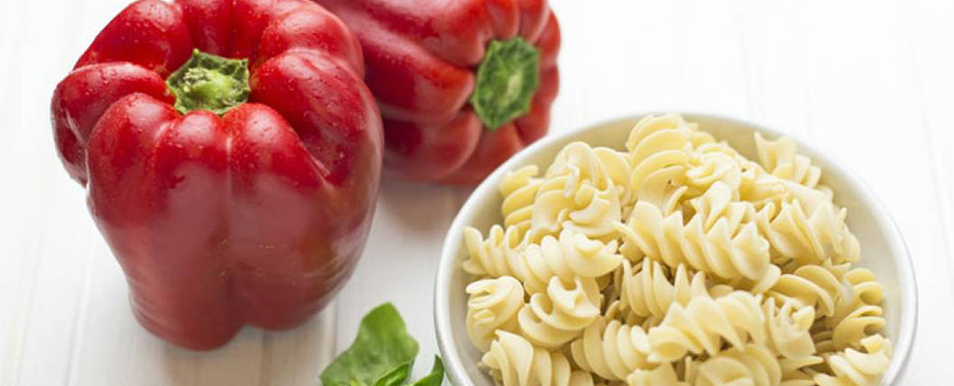 primi fusilli peperoni a